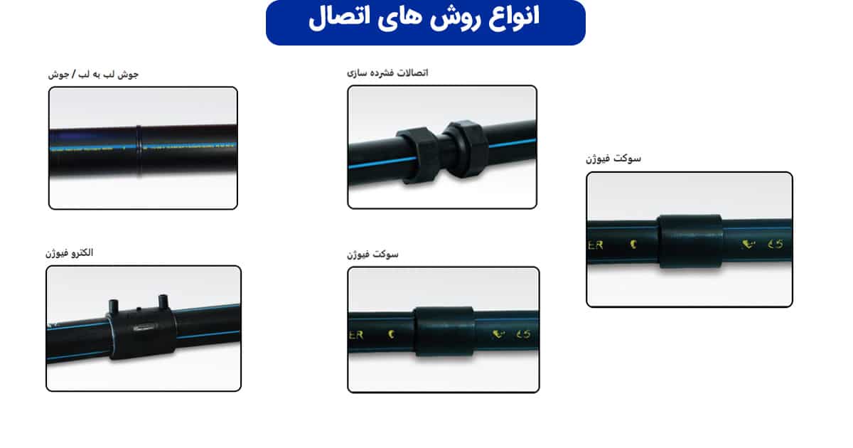 انواع روش اتصال لوله پلی اتیلن